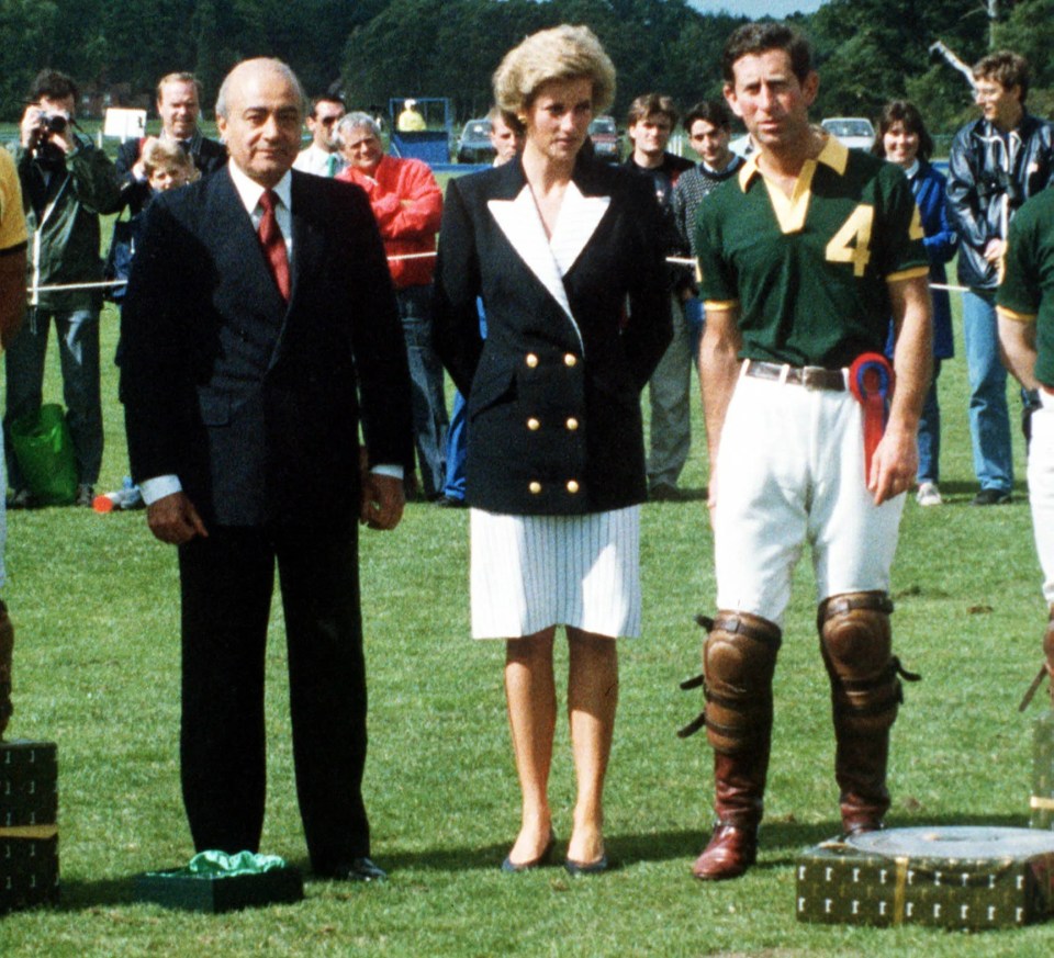 King Charles and Princess Diana with Mohamed