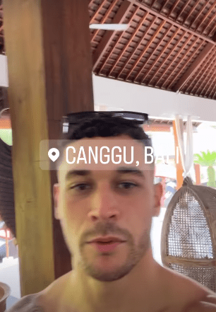 Callum Jones has headed to Bali after his split from Molly Smith