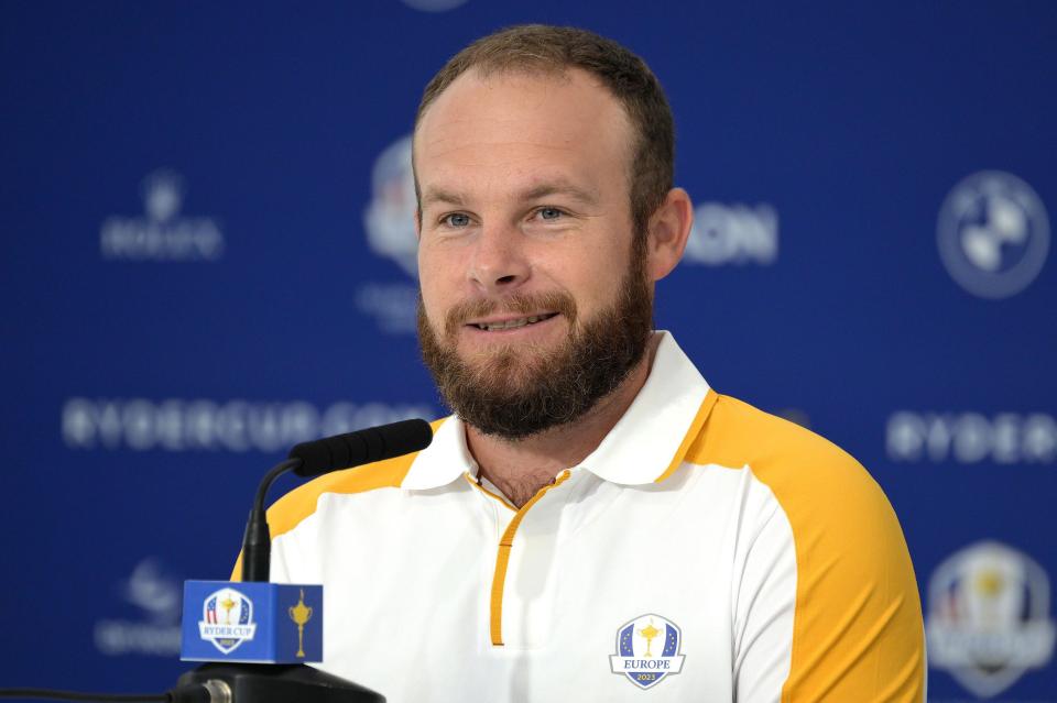 Tyrrell Hatton jokingly told a reporter to “f*** off” during his press conference