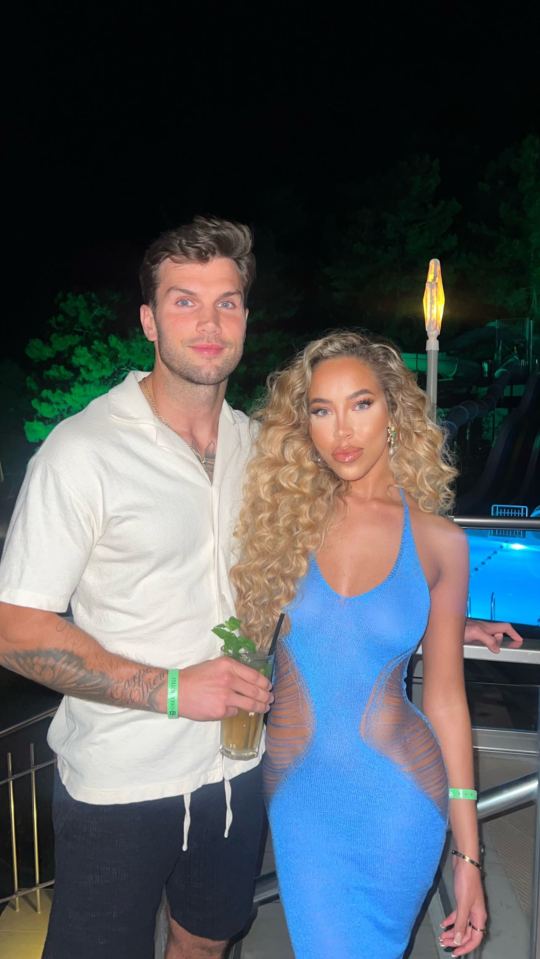Dani Imbert looked flawless in a stunning blue see-through dress