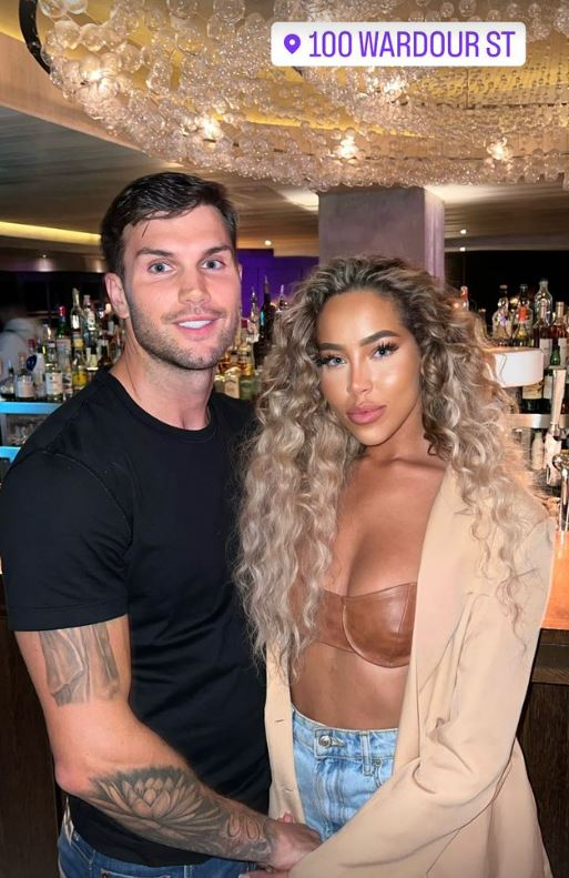 The pair began dating in April