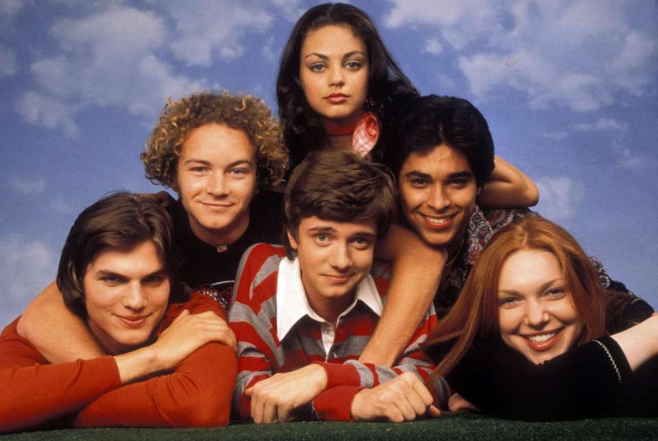 Masterson, second left, starred alongside Mila Kunis and Ashton Kutcher on That 70s Show