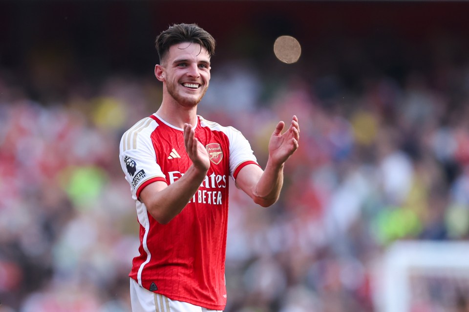 Declan Rice became Arsenal’s record signing this summer for £115m