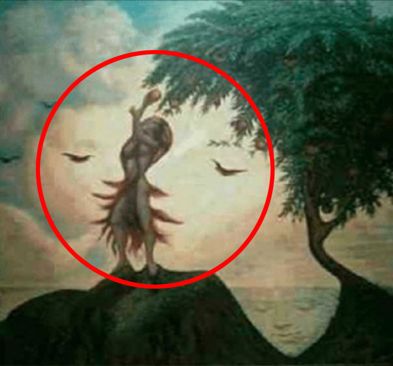 A mother and child are also seen nestling together