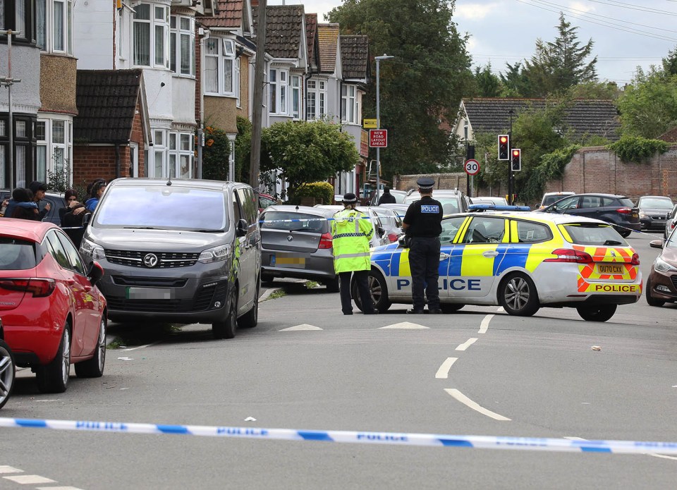 Today an area close to the Old Moat House Pub was cordoned off