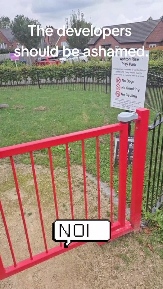 The entrance to the playground