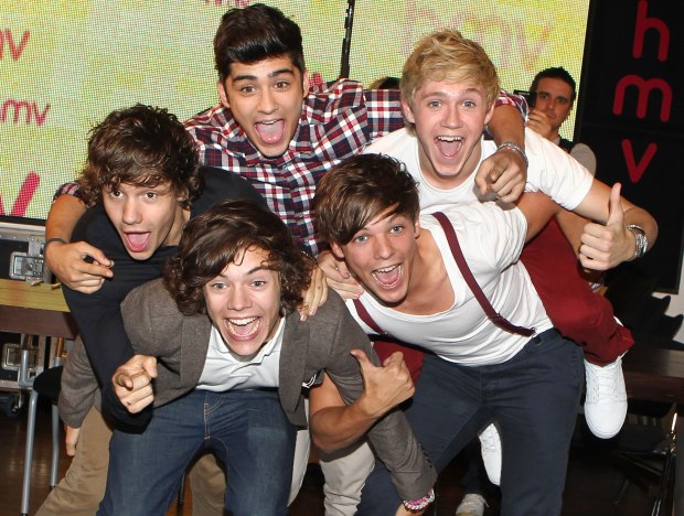 Liam during his boy band days (l-r) with Harry Styles, Zayn Malik, Louis Tomlinson and Niall Horan