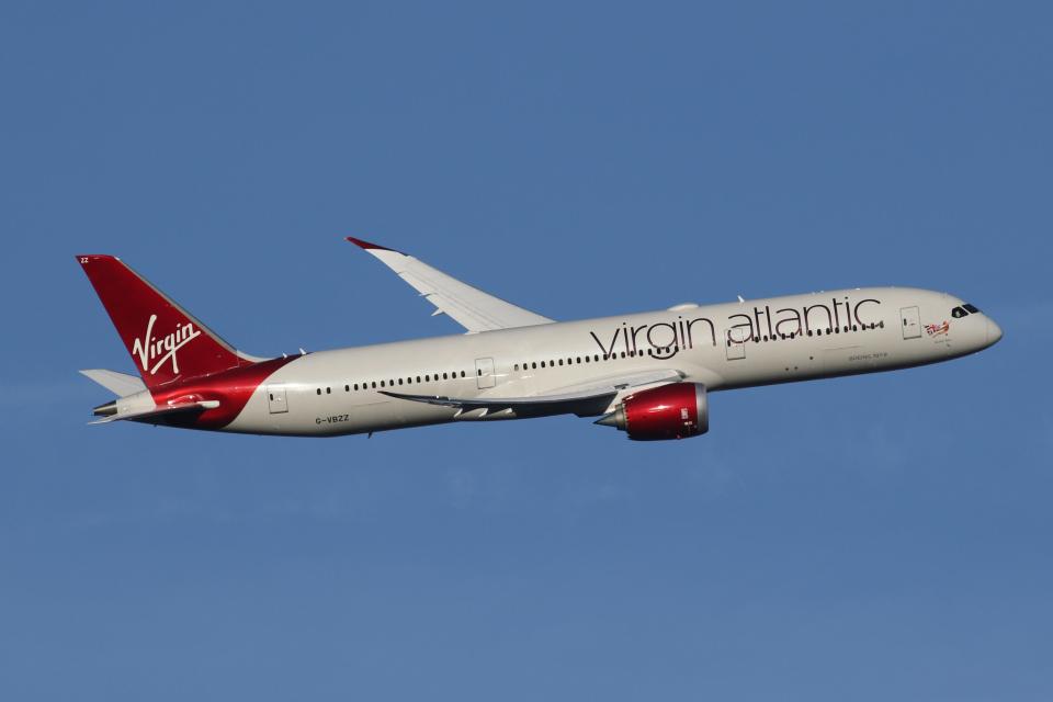 Virgin Atlantic plane taking flight