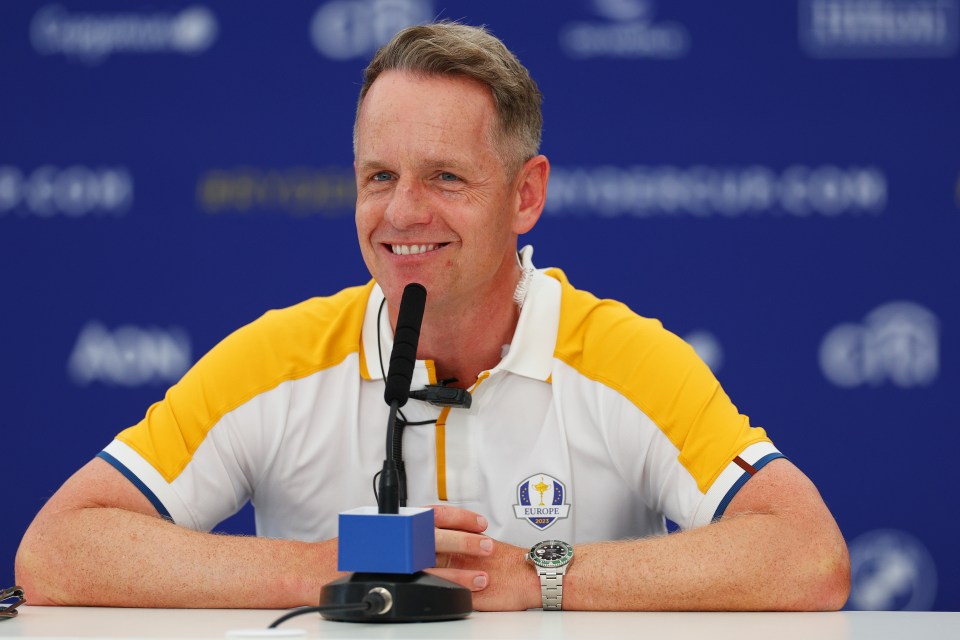 Donald will captain Team Europe at this weekend's Ryder Cup in Rome