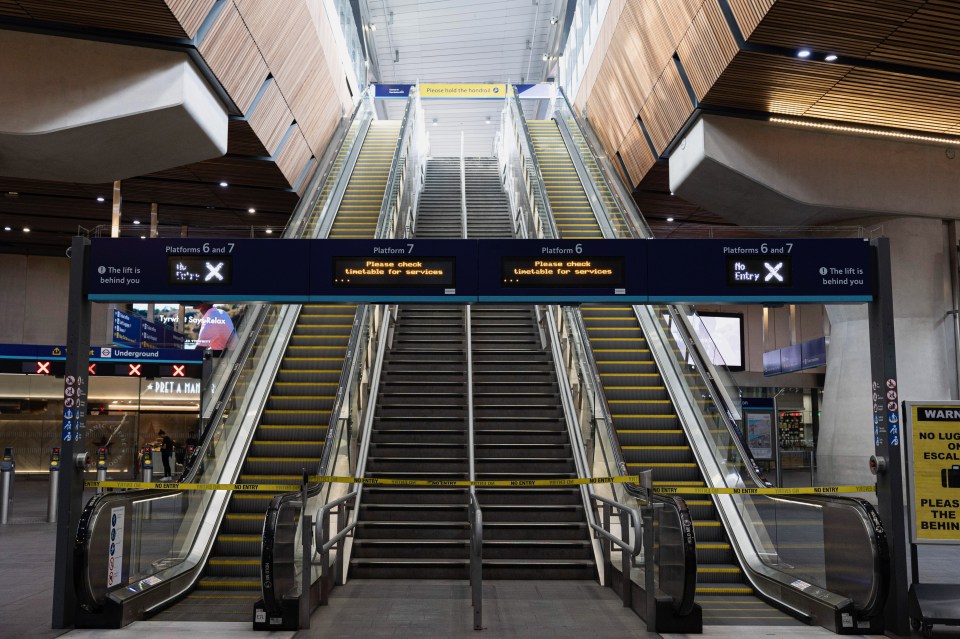 The boy's toes were ripped off when his boot got stuck in an escalator at London Bridge station