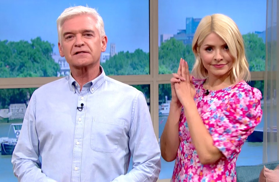 Holly with former co-host Phillip Schofield