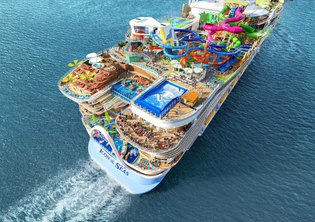 an artist 's impression of the allure of the seas cruise ship