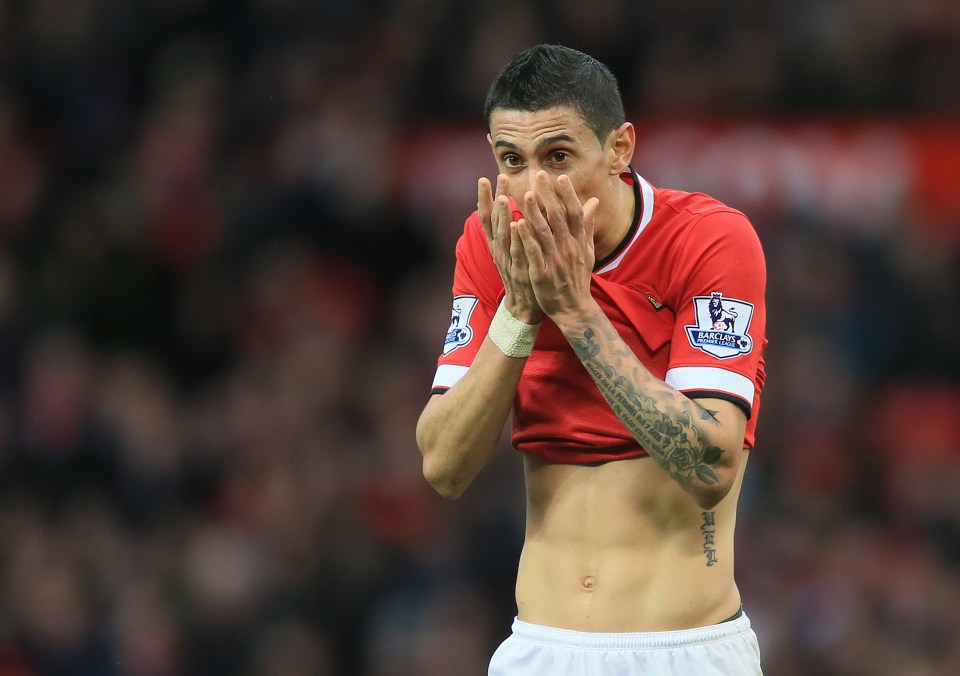 Angel Di Maria left Manchester after playing just 27 league games for United - he cost them £60m