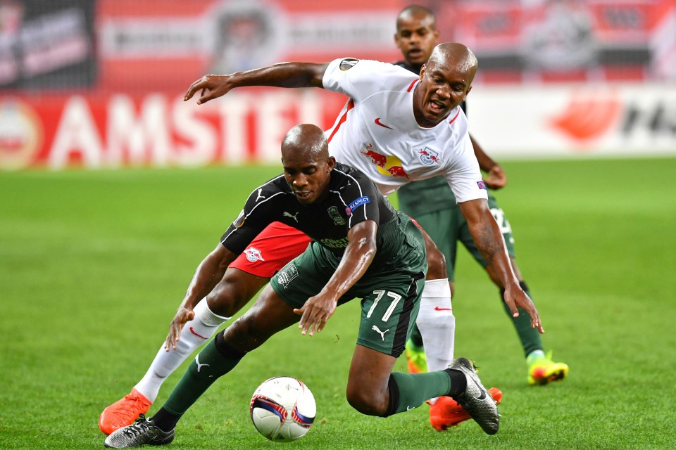 Wisdom won the league and cup double during his time at RB Salzburg