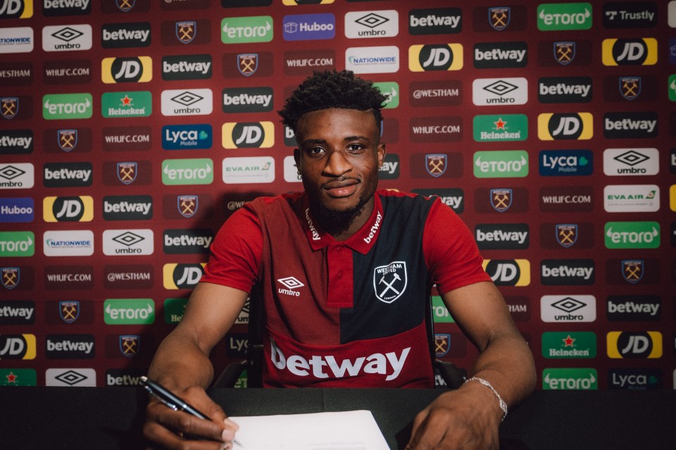 Kudus joined the Hammers on a five-year deal from Ajax in August with the option for a further 12 months