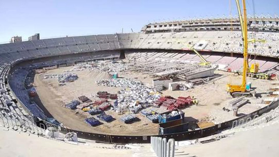 The Nou Camp is currently being renovated