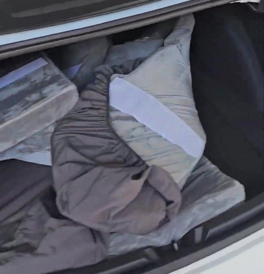 This left his camping mattress soaked through