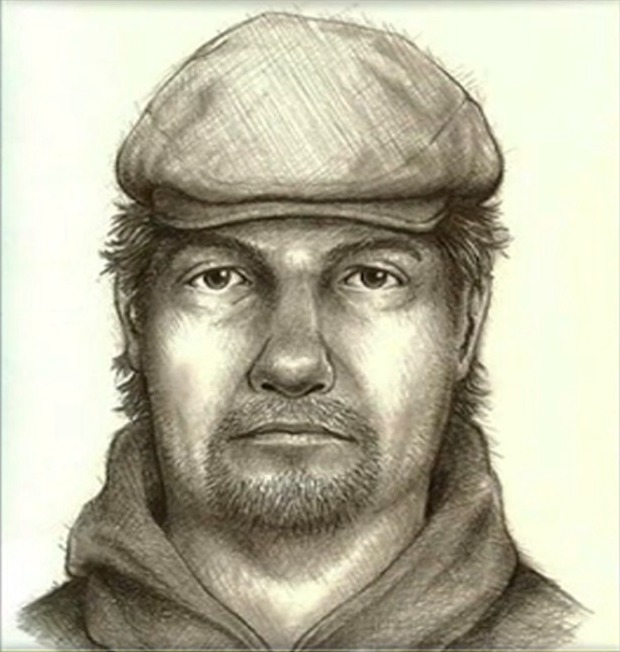 Indiana State Police released a sketch of the suspect at the time