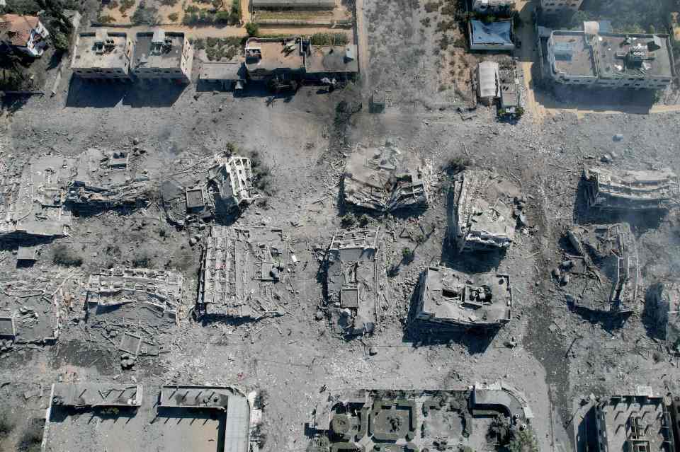 Much of the region has been flattened as thousands are killed