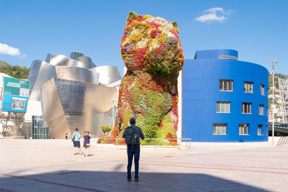 You can’t miss Jeff Koons’ eminent Puppy — the world’s biggest flower statue at the Guggenheim Museum