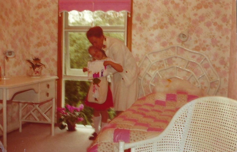 An unseen photo of Revelle in her childhood bedroom with her great aunt