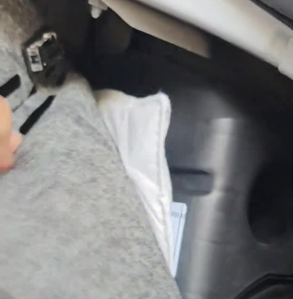 he discovered water leaking in from the boot wall