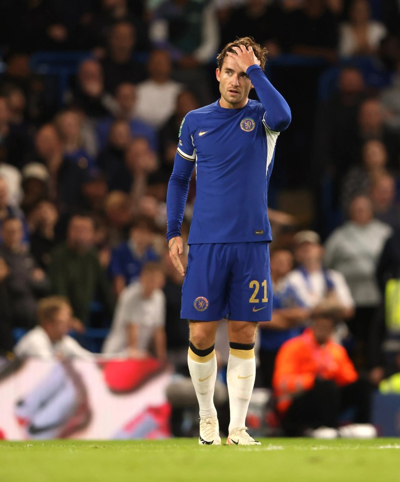 Ben Chilwell was struck down with injury at Chelsea