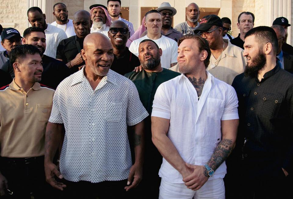 Manny Pacquiao and Conor McGregor were paired next to Mike Tyson