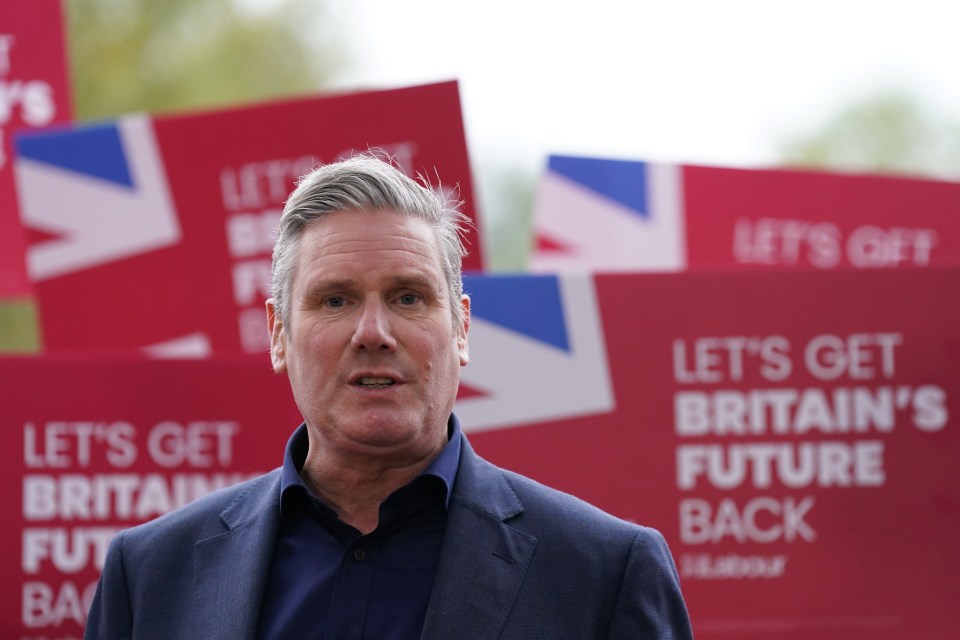 Labour leader Sir Keir Starmer at the Forest Centre in Marston Moretaine, Bedfordshire after newly elected Labour candidate Alistair Strathern won the Mid Bedfordshire by-election. Picture date: Friday October 20, 2023. PA Photo. The contest was triggered by the resignation of Conservative MP Nadine Dorries. See PA story POLITICS ByElections. Photo credit should read: Joe Giddens/PA Wire