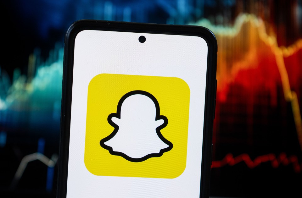 Mandatory Credit: Photo by Mateusz Slodkowski/SOPA Images/Shutterstock (14165115y) In this photo illustration a Snapchat logo seen displayed on a smartphone. Logos displayed on smartphones in Poland - 24 Oct 2023