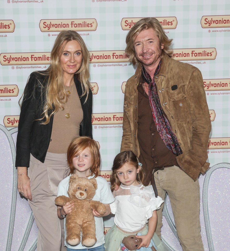 Kelly and Nicky Clarke with their two children