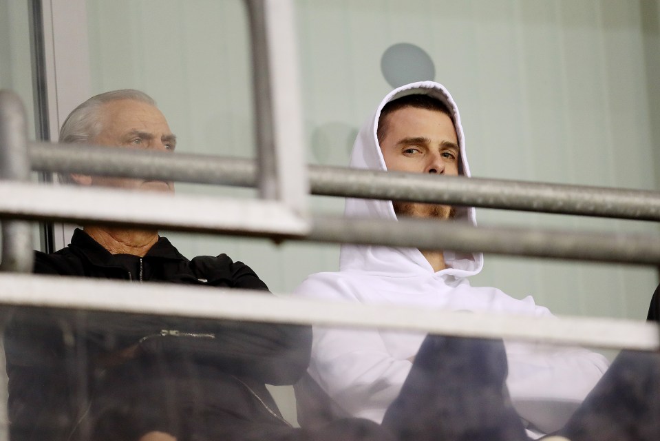 David de Gea watched Manchester United Women in action at Leigh last night