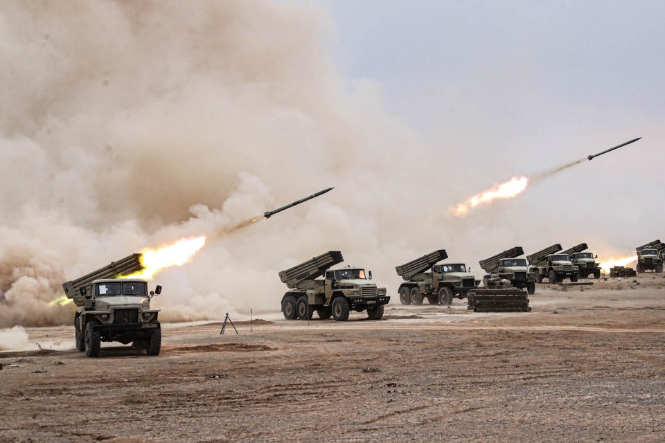 Locally-made missiles launch in Iran's central province of Isfahan