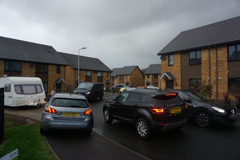 Dozens of parents rush to Brynmenyn Primary School in Bridgend every morning