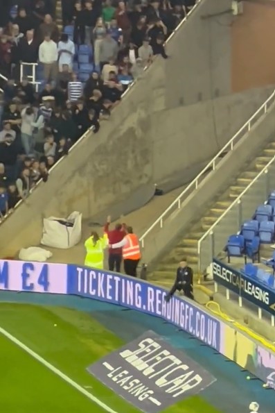 Security then escorted him out of the ground past the angry Royals mob