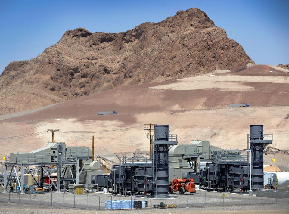 There is also a power station on site that siphons gases produced by the landfill to generate electricity