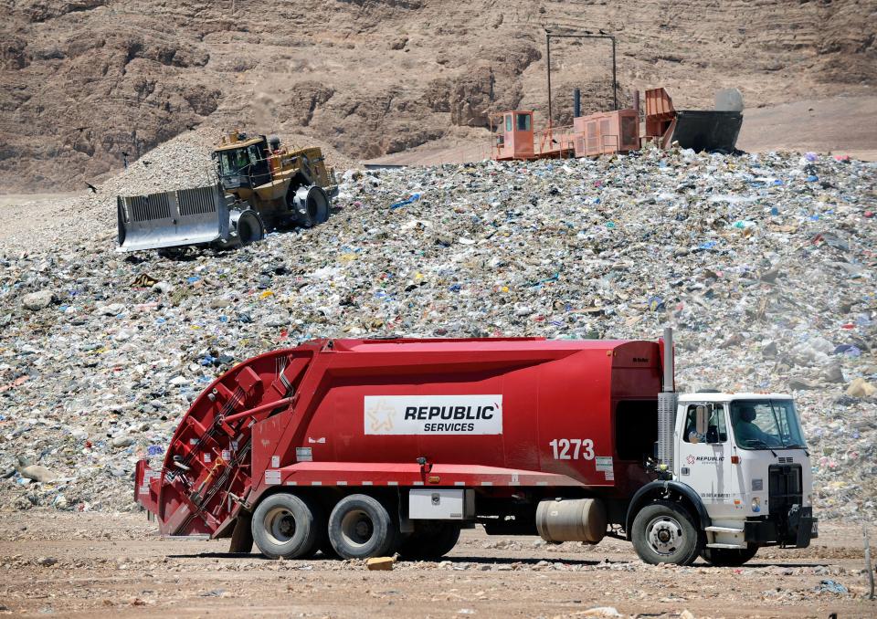 The dump is the largest in the world as is the same size as 1,200 football pitches