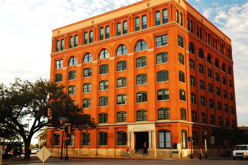 The Book Depository Building in Dallas - the building from which Oswald shot Kennedy with a rifle