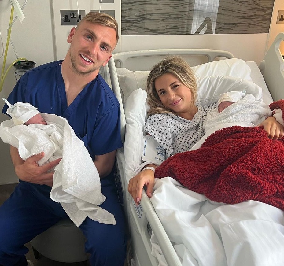 Dani welcomed her gorgeous twin girls back in May with footballer Jarrod Bowen