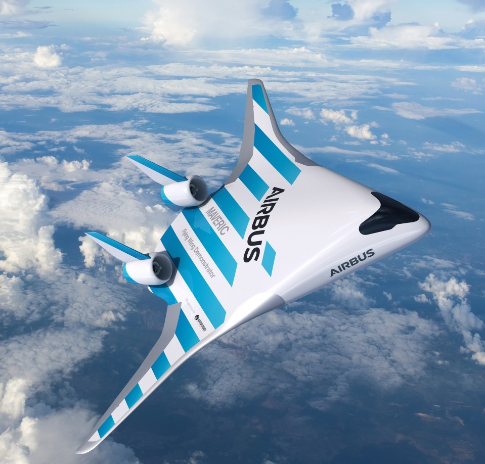 Airbus's blended-wing Maveric was unveiled in 2020