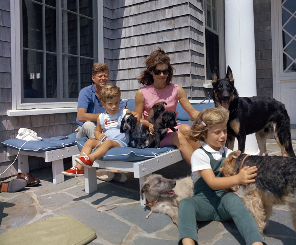 The Kennedy family pictured in 1963