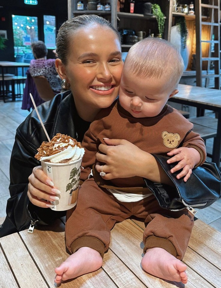 Baby Bambi may not be able to walk yet, but she's already following in her mum's footsteps