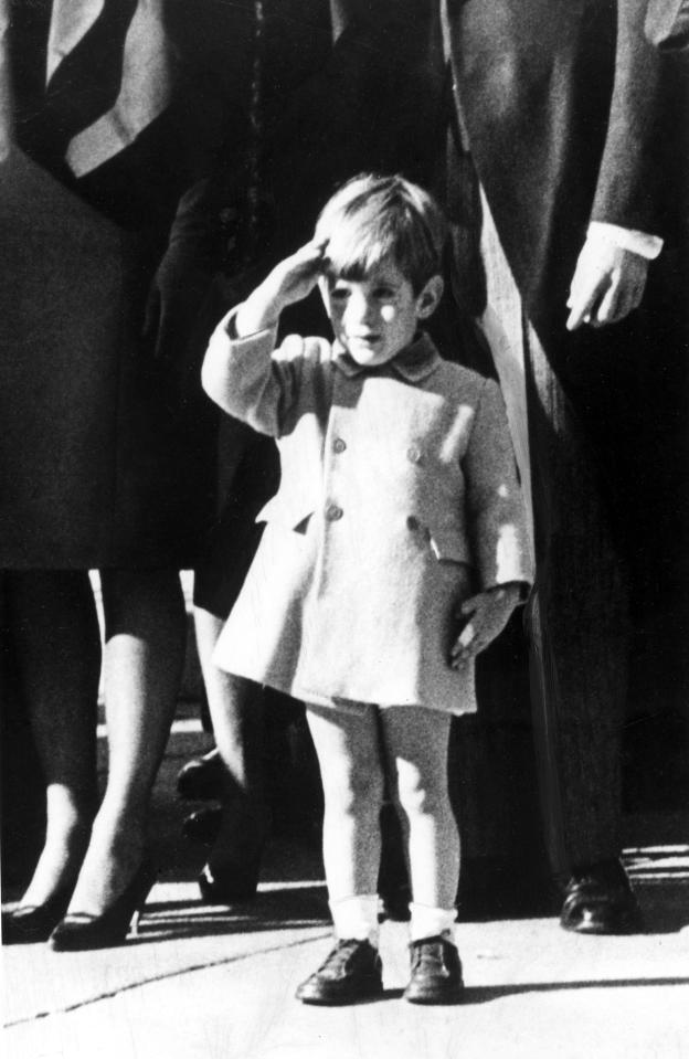 CWAK5C EV 1808 - John F. Kennedy, Jr. salutes as his father's coffin is taken to St. Matthew's Cathedral in Washington, D.C., December