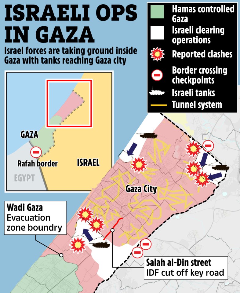 The IDF claims to have surrounded Gaza City in its war against Hamas