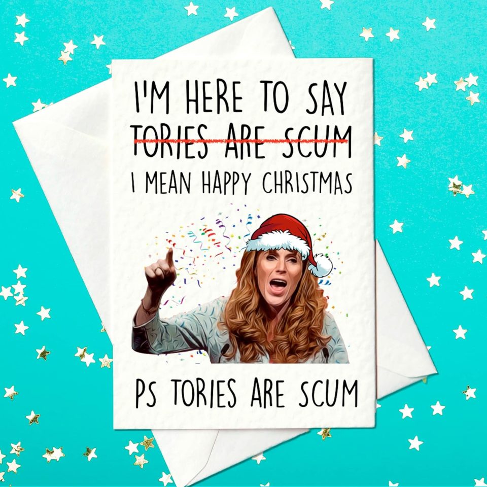 Grab an Angela Rayner greeting card for a very outspoken friend