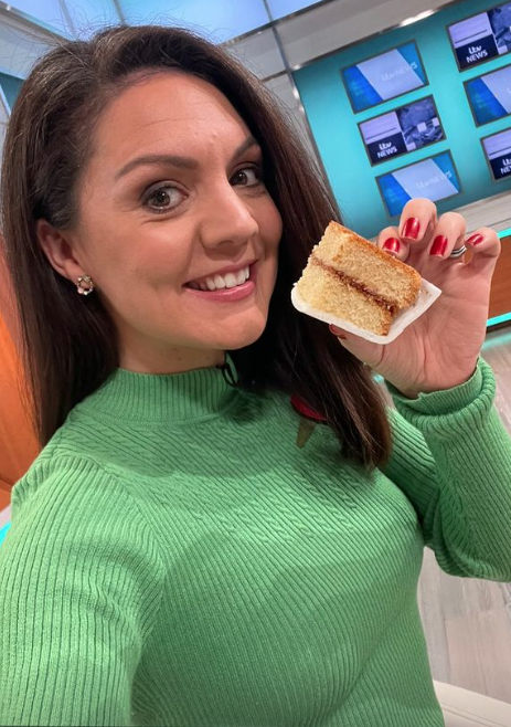 Laura signed off for the week with a slice of cake