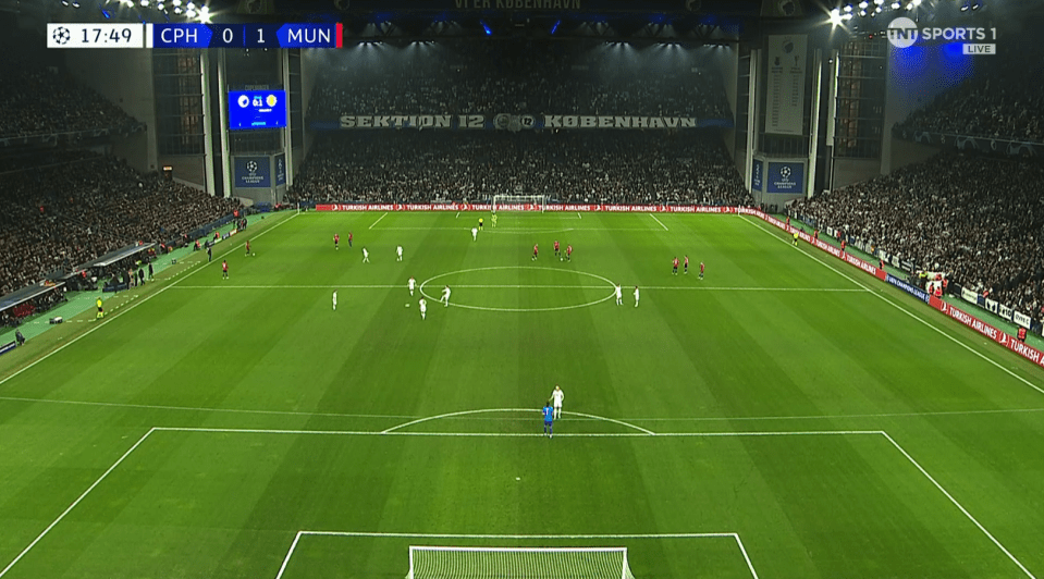 Play was stopped during Manchester United's clash with Copenhagen