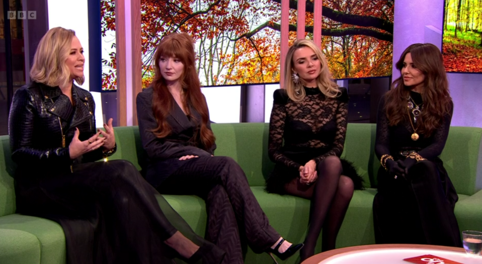 The singers wore black on The One Show in their first TV appearance without Sarah