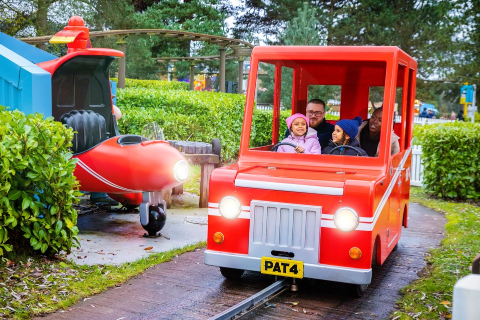 Other rides in the child-friendly zone include Postman Pat Parcel Post and Gangsta Granny: The Ride