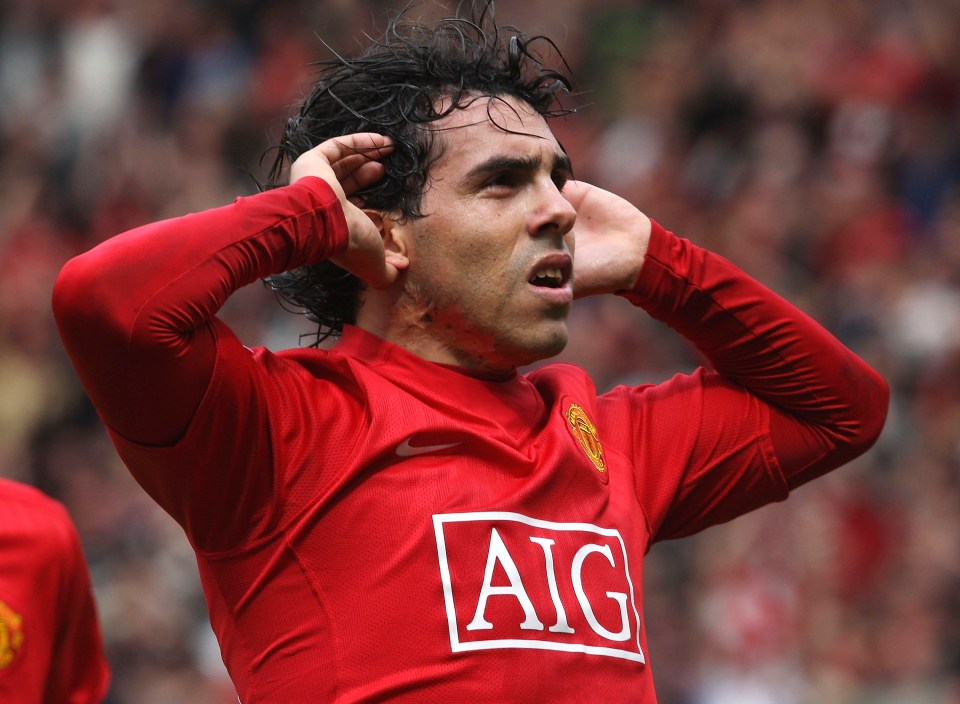 Tevez played alongside Rafael for the Manchester giants